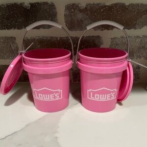 Two Lowe’s mini buckets